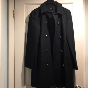 BNWT A.P.C. MANTEAU PEACOAT size 38 in Lzz Noir